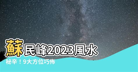 蘇民峯2023風水